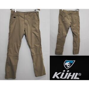 Kuhl Pants Men's 34x32 Khaki Color Lightweight Hiking Outdoor #W4662